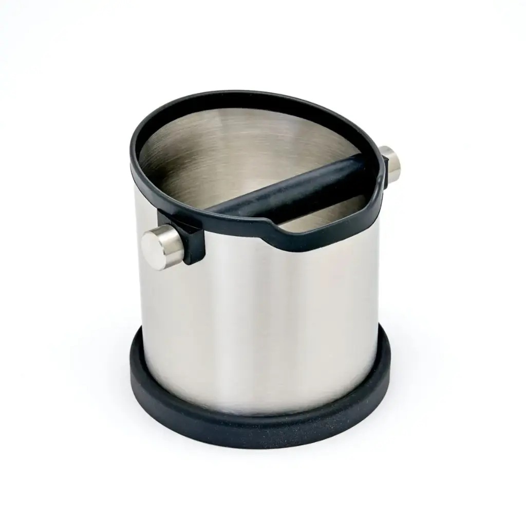 Stainless Steel Knock Box, Round - 6.7" x 6.5"